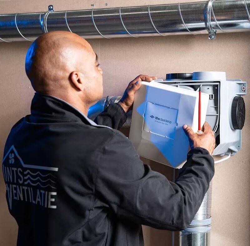 mechanische ventilatie vervangen door Lints Ventilatie